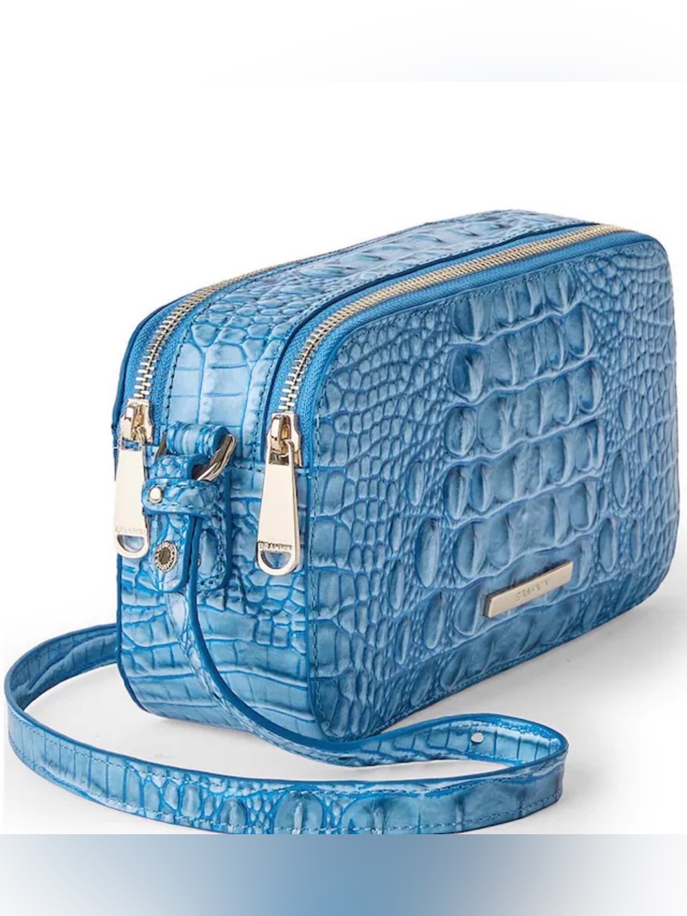 BRAHMIN AURA BLUE MELBOURNE COLLECTION DANICA E/W CROSSBODY BAG - NWT